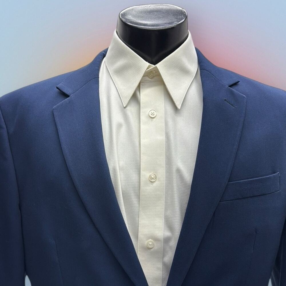 APT 9 Men's 42L Blue ESSENTIAL SLIM FIT Blazer